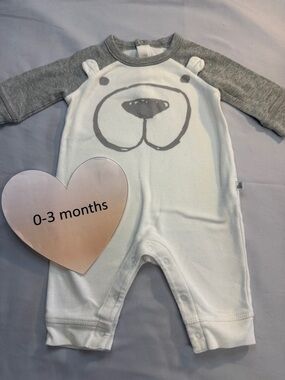 GAP - Baby Romper/Jumpsuit with Grey Trim